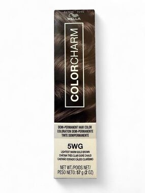 Wella ColorCharm Demi-Permanent Hair Color 5WG Lightest Warm Gold Brown